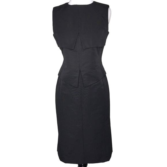 Banana Republic Monogram Black Pleated Tiered NWT Size 4 - Picture 1 of 7